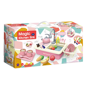 اسباب بازی سینک ظرفشویی کودک همراه با اجاق گاز Magic Kitchen Sink_اسباب بازی